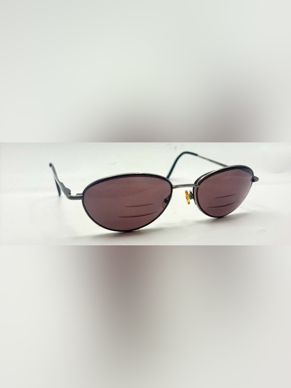 Rochester Optical RO6224 Gunmetal Oval Metal Sunglasses Frames Only